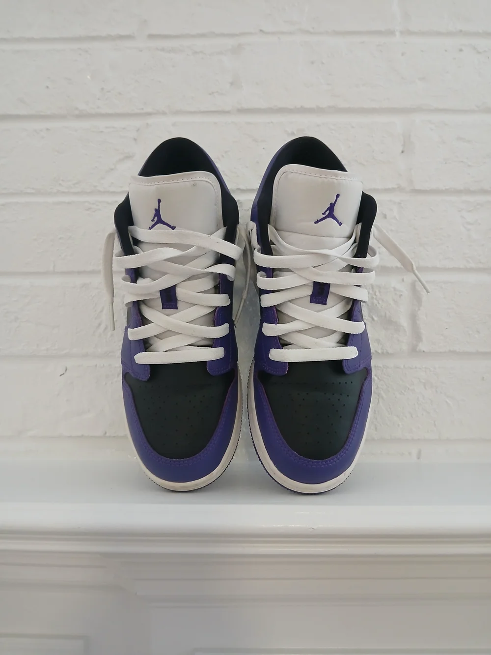 Nike Air Jordan 1 Retro Low Court Purple Black 553560-501 6.5Y